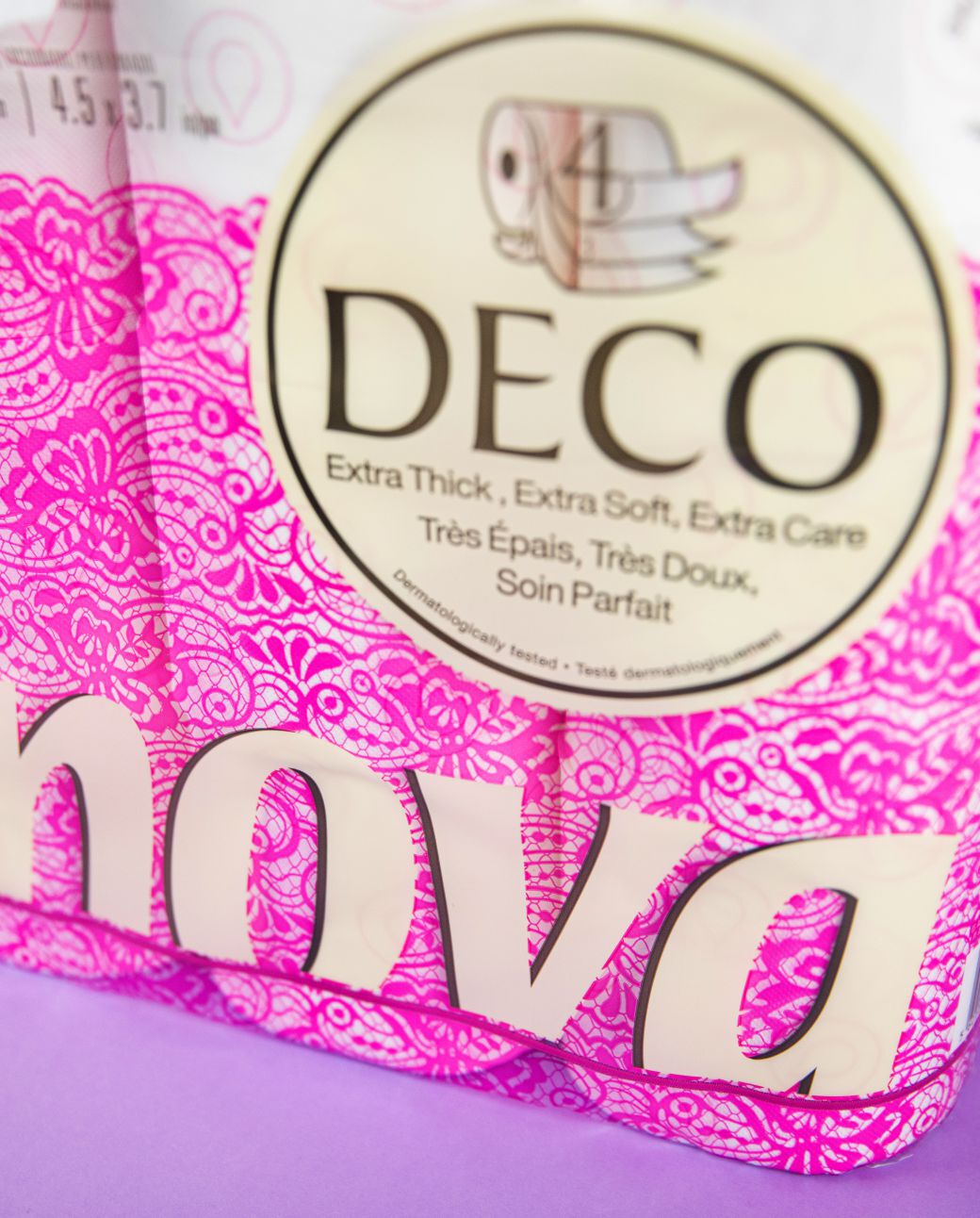 Papel Higi&eacute;nico 4 Capas Decorado 45R